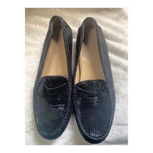 NWOT Neiman Marcus Black Penny Loafers